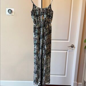 Snake Print Maxi Dress